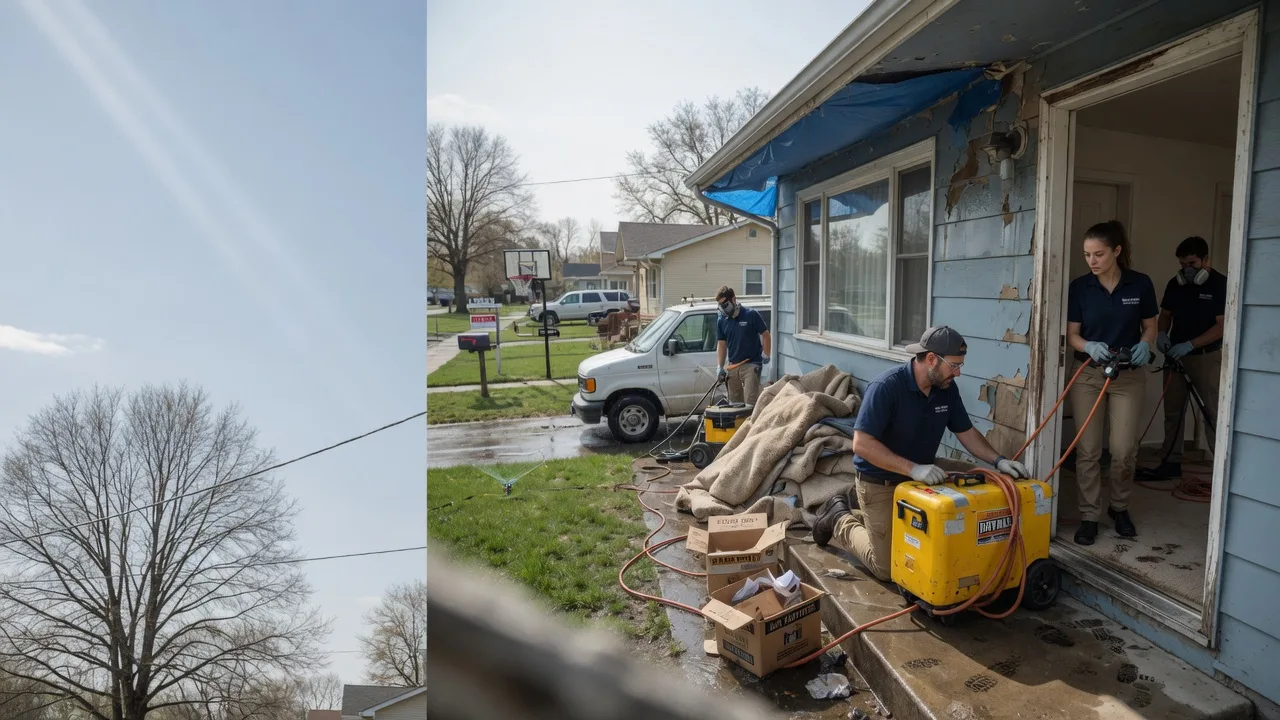 Basement Flood Cleanup in Christopher, IL near me